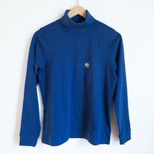 NWOT L.L. Bean Blue Turtleneck Long Sleeve Shirt